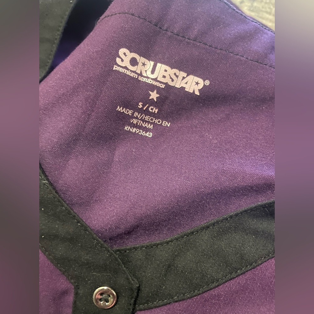 Purple scrub.